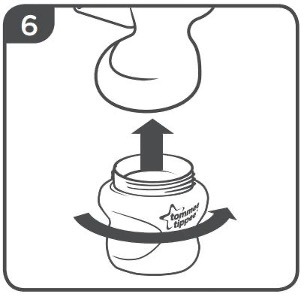 breast pump instructions step 6 with description below 