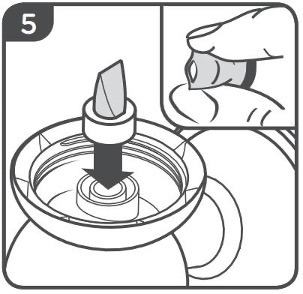 breast pump instructions step 5 with description below 