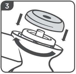 breast pump instructions step 3 with description below 