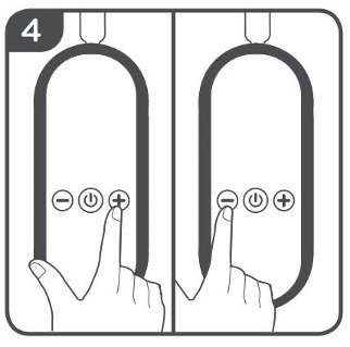 Step 4- diagram of turning on the electric breast pump at the control hub